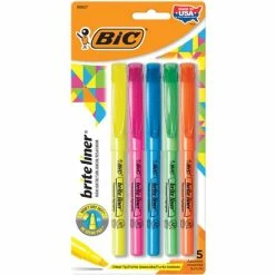 BIC HIGHLIGHTER 5 COLORS