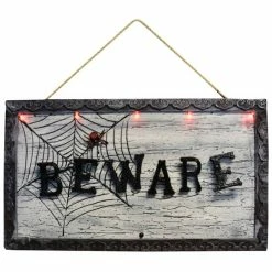 BEWARE ANIMATED SIGN