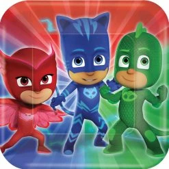 PJ MASKS SQUARE PLATE 9IN