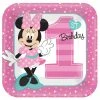MINNIE 1ST SQUARE PLATE 9IN