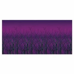 SPOOKY FOREST TREETOPS BACKDRO