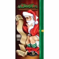 SANTA RESTROOM DOOR COVER