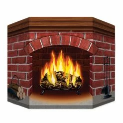 BRICK FIREPLACE STANDUP