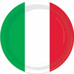 RED WHITE GREEN PLATES