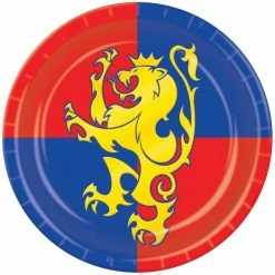 PLATES MEDIEVAL 7IN 8PCS