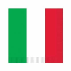 RED WHITE GREEN LUNCHEON NAPK