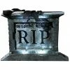 TOMBSTONE PEDESTAL 22 W/ROSE