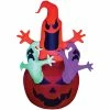AIRBLOWN PUMPKIN W NEON GHOST