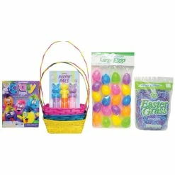 EASTER BASKET BU/YW/PK KIT